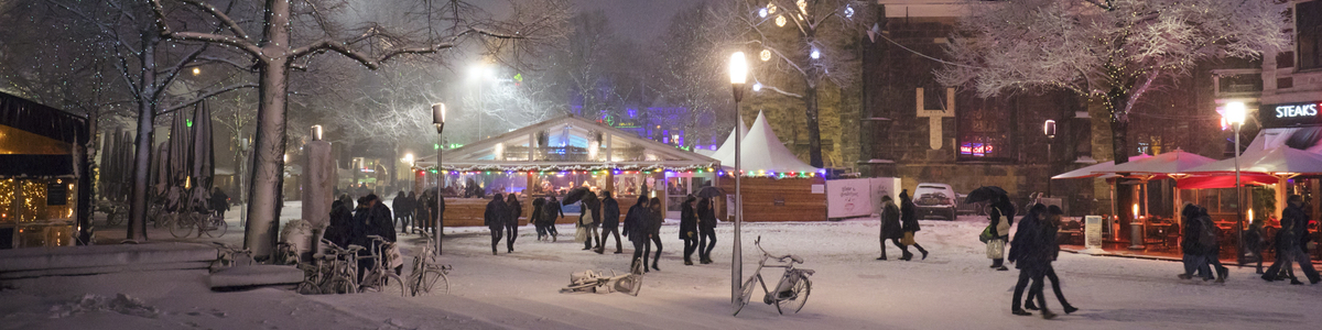 Winter Wonderland op de Oude Markt in Enschede